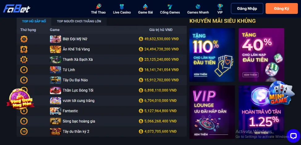 Các bước nhận khuyến mãi 88mb